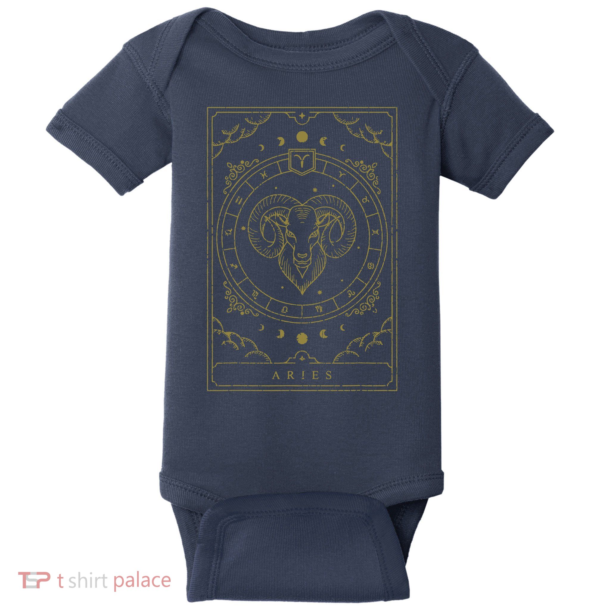 Vintage Aries Birthday Present Zodiac Sign Aries Baby Bodysuit