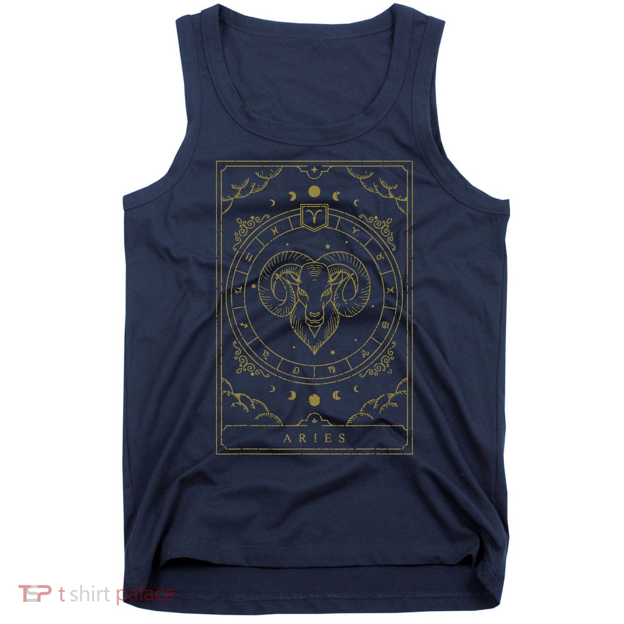 Vintage Aries Birthday Present Zodiac Sign Aries Tank Top