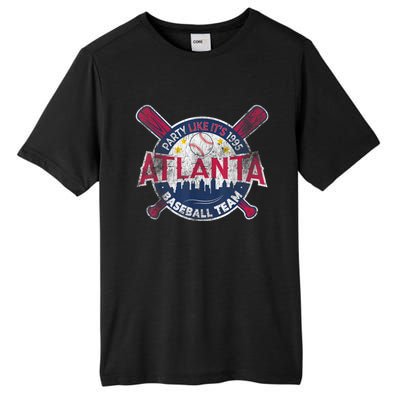 Vintage Atlanta Baseball Team Braves Retro Party Like Its 1995 Tall Fusion ChromaSoft Performance T-Shirt