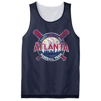 Vintage Atlanta Baseball Team Braves Retro Party Like Its 1995 Mesh Reversible Basketball Jersey Tank