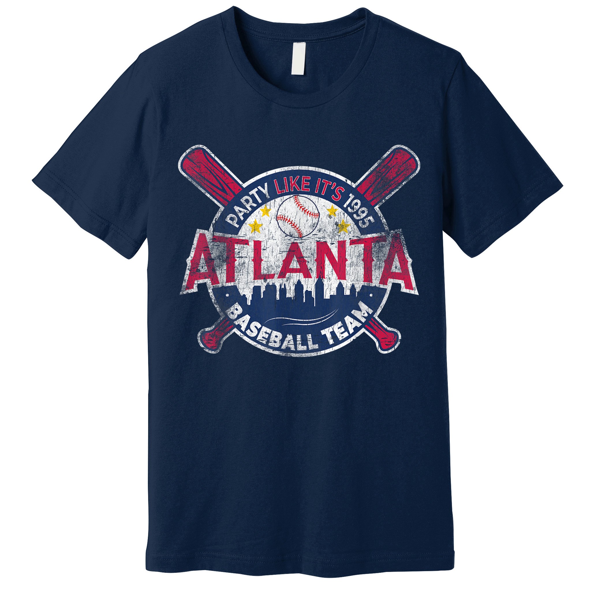 Vintage Atlanta Baseball Team Braves Retro Party Like Its 1995 Premium T-Shirt