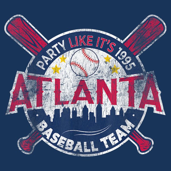Vintage Atlanta Baseball Team Braves Retro Party Like Its 1995 Womens Tank Top
