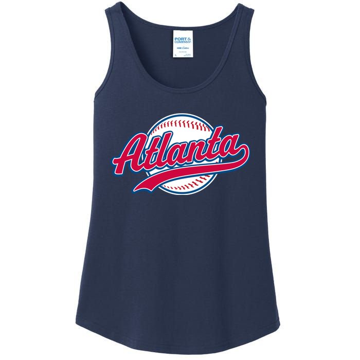 Vintage Atlanta Baseball Team Braves Ladies Essential Tank