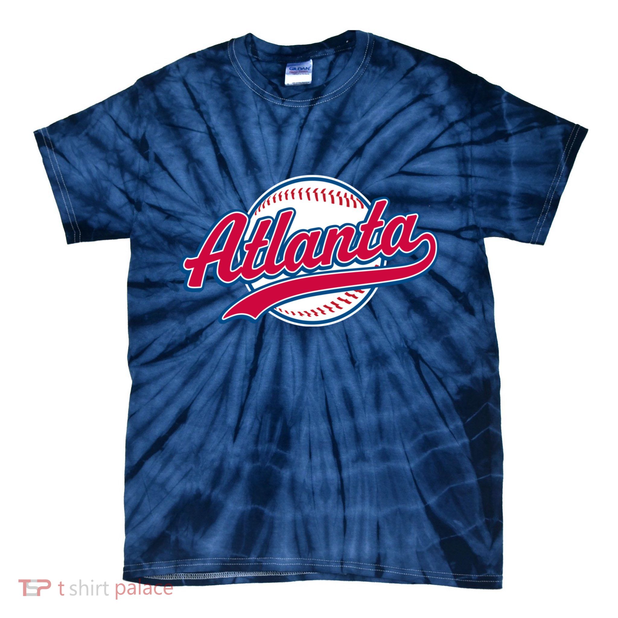 Vintage Atlanta Baseball Tie-Dye T-Shirt