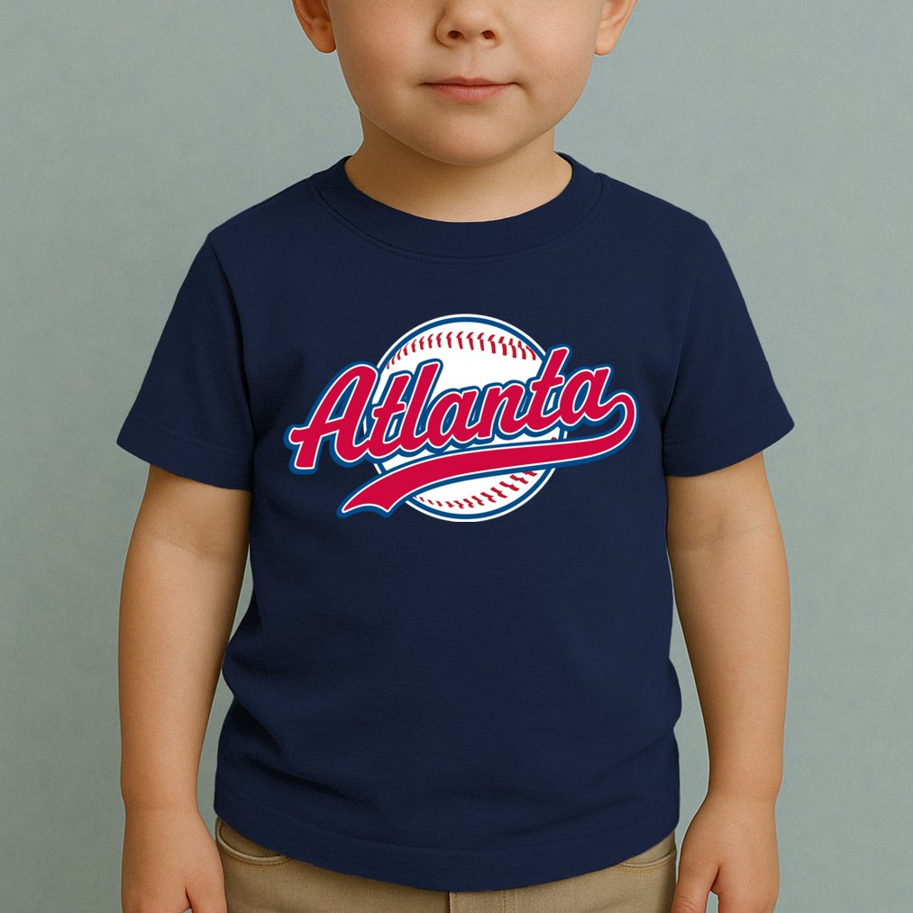 Vintage Atlanta Baseball Toddler T-Shirt