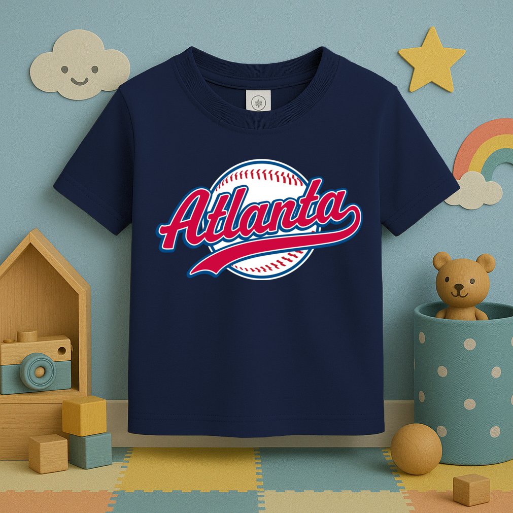 Vintage Atlanta Baseball Toddler T-Shirt