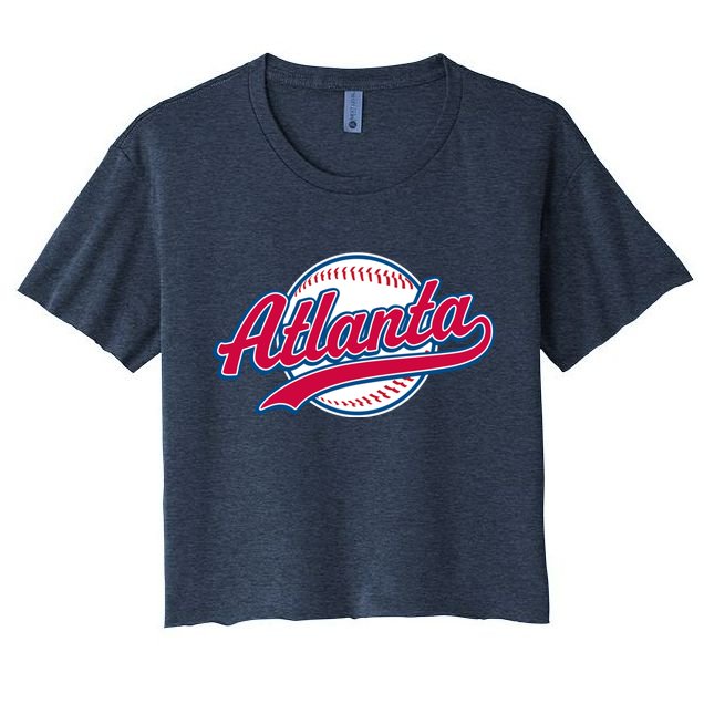 Vintage Atlanta Baseball Crop Top