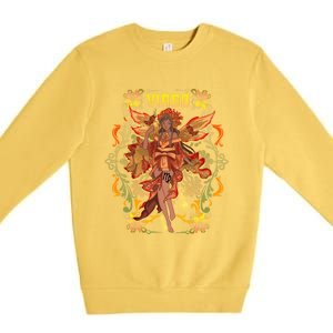 Virgo Anime Birthday Fairy Fairies Virgo Black Gift Premium Crewneck Sweatshirt