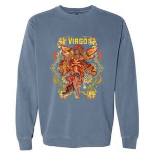 Virgo Anime Birthday Fairy Fairies Virgo Black Gift Garment-Dyed Sweatshirt