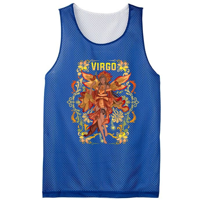 Virgo Anime Birthday Fairy Fairies Virgo Black Gift Mesh Reversible Basketball Jersey Tank