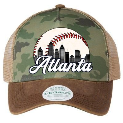 Vintage Atlanta Baseball Team Braves Legacy Tie Dye Trucker Hat