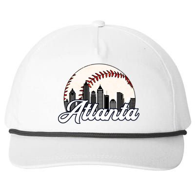 Vintage Atlanta Baseball Team Braves Snapback Five-Panel Rope Hat