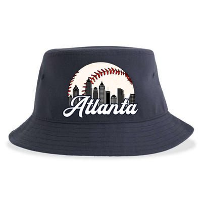 Vintage Atlanta Baseball Team Braves Sustainable Bucket Hat