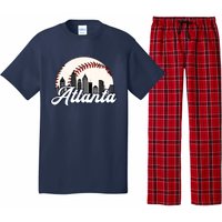 Vintage Atlanta Baseball Team Braves Pajama Set