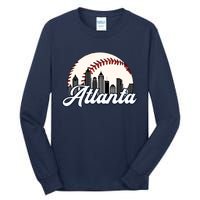 Vintage Atlanta Baseball Team Braves Tall Long Sleeve T-Shirt