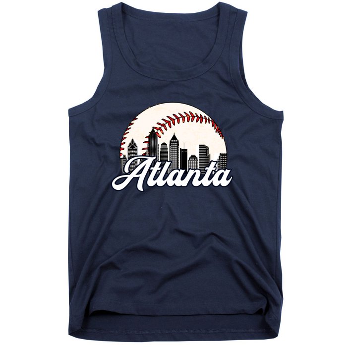 Vintage Atlanta Baseball Team Braves Tank Top