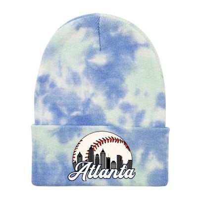 Vintage Atlanta Baseball Team Braves Tie Dye 12in Knit Beanie