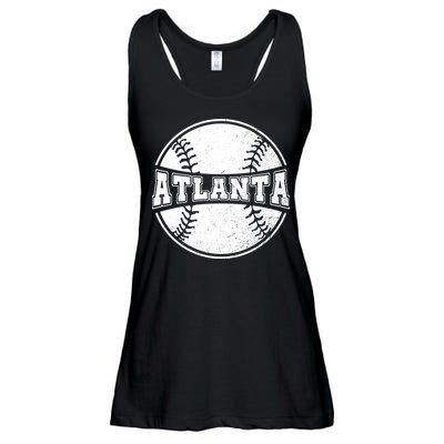 Vintage Atlanta Baseball Ladies Essential Flowy Tank