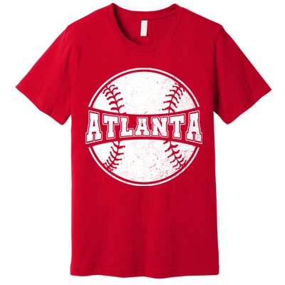 Vintage Atlanta Baseball Premium T-Shirt