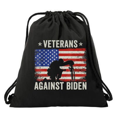 Veterans Against Biden Say Their Names Joe Anti Biden Drawstring Bag
