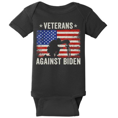 Veterans Against Biden Say Their Names Joe Anti Biden Baby Bodysuit