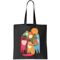 Vintage Abstract Boho Cat Pattern Bag