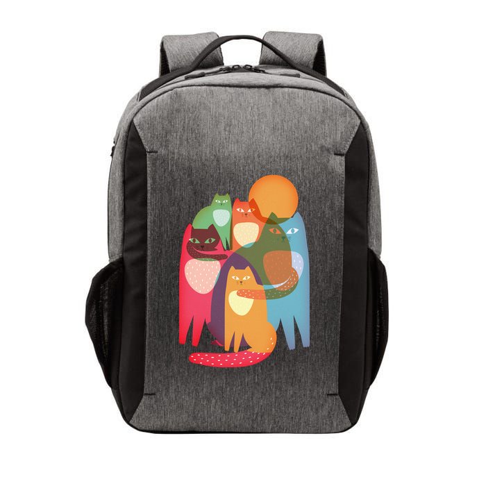 Vintage Abstract Boho Cat Pattern Vector Backpack