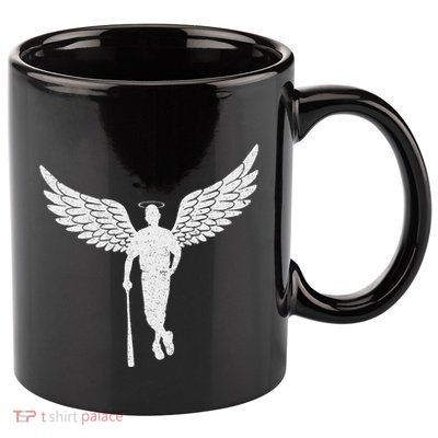 Vintage Angel Baseball Player With Halo And Wings 11oz C Handle Ceramic Mug