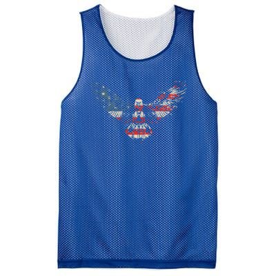 Vintage American Bald Eagle Flag American Flag Gift Mesh Reversible Basketball Jersey Tank