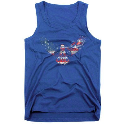 Vintage American Bald Eagle Flag American Flag Gift Tank Top