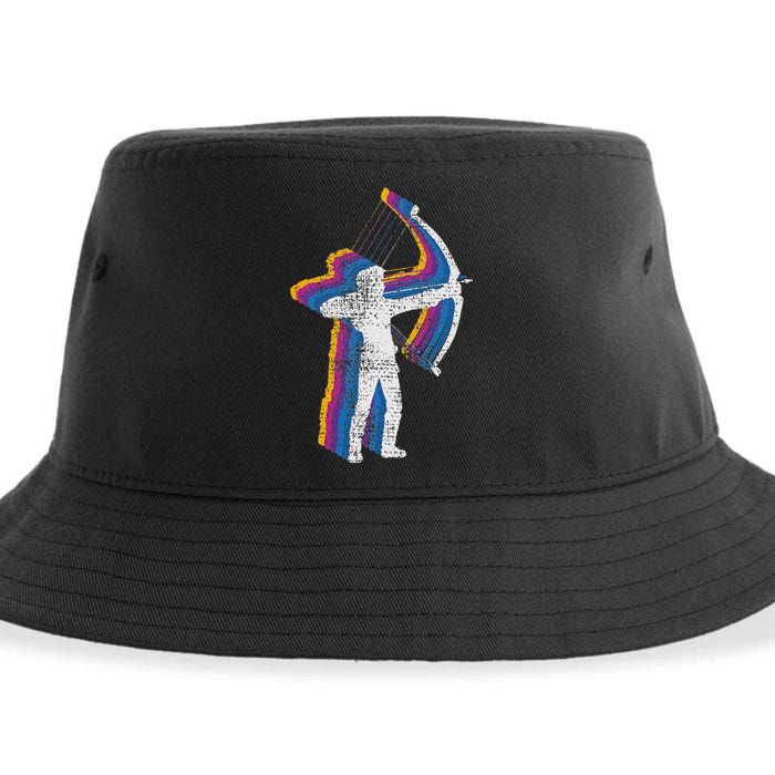 Vintage Archery Bow Hunting Sustainable Bucket Hat