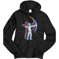 Vintage Archery Bow Hunting Tie Dye Hoodie