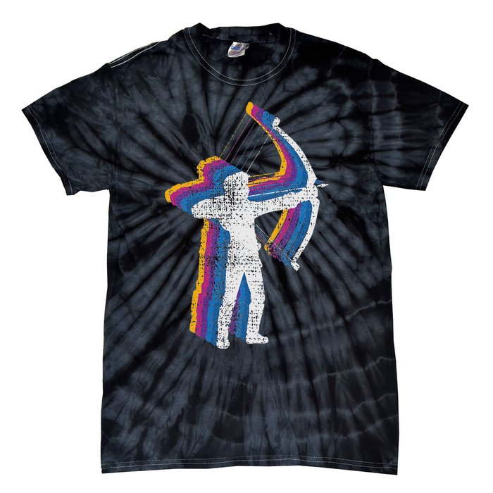 Vintage Archery Bow Hunting Tie-Dye T-Shirt