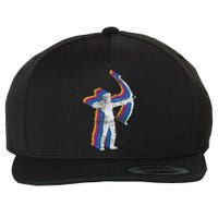 Vintage Archery Bow Hunting Wool Snapback Cap