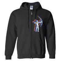 Vintage Archery Bow Hunting Full Zip Hoodie