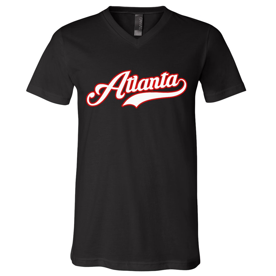 Vintage Atlanta Baseball Atl G.A.M.E.D.A.Y V-Neck T-Shirt