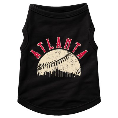 Vintage Atlanta Baseball Skyline Doggie Tank
