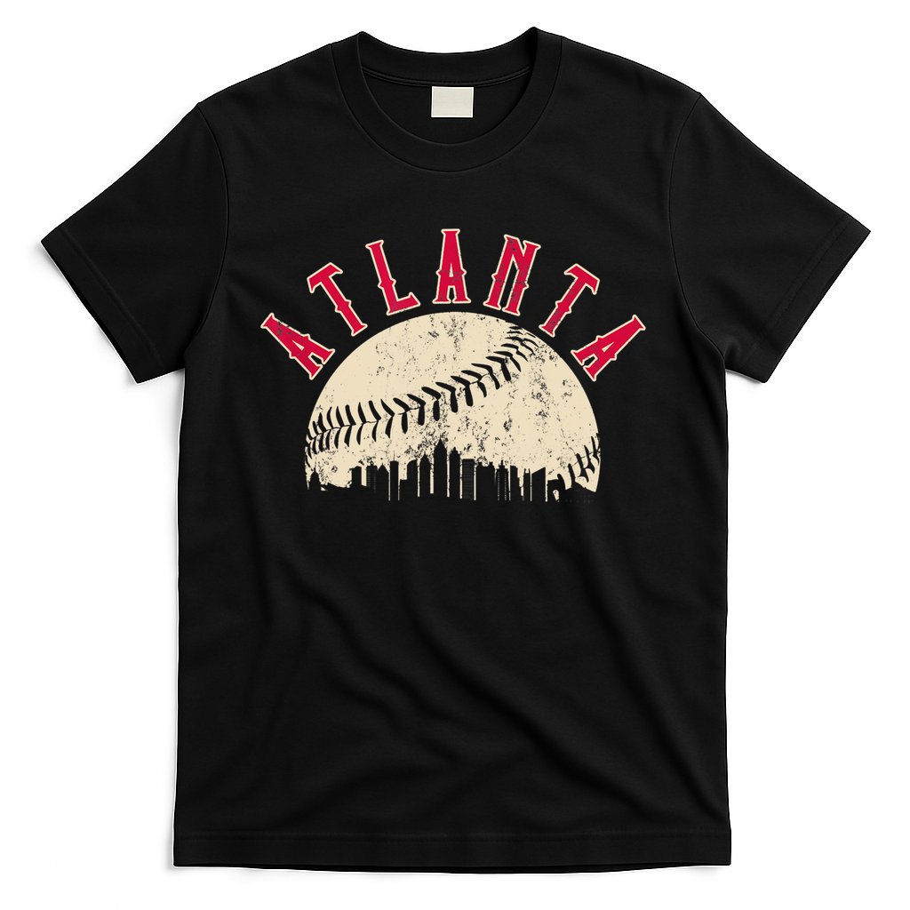 Vintage Atlanta Baseball Skyline T-Shirt