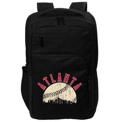 Vintage Atlanta Baseball Skyline Impact Tech Backpack