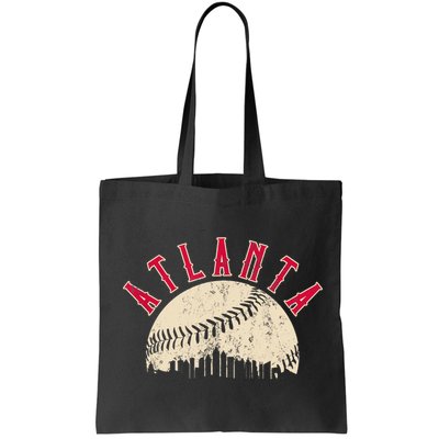 Vintage Atlanta Baseball Skyline Bag