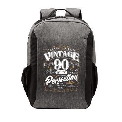 Vintage All Bark No Bite 90th Birthday Est 1935 Vector Backpack