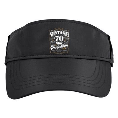Vintage All Bark No Bite 70th Birthday Est 1955 Adult Drive Performance Visor