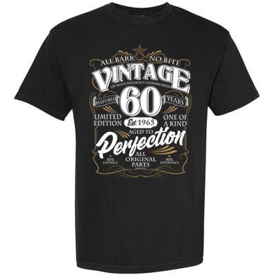 Vintage All Bark No Bite 60th Birthday Est 1965 Garment-Dyed Heavyweight T-Shirt