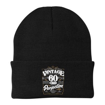 Vintage All Bark No Bite 60th Birthday Est 1965 Beanie