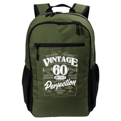 Vintage All Bark No Bite 60th Birthday Est 1965 Backpack