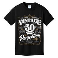 Vintage All Bark No Bite 50th Birthday Est 1975 Kids T-Shirt