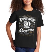 Vintage All Bark No Bite 50th Birthday Est 1975 Kids T-Shirt