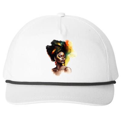 Vibrant Afro Beauty Junenth Black Freedom Black History Gift Snapback Five-Panel Rope Hat