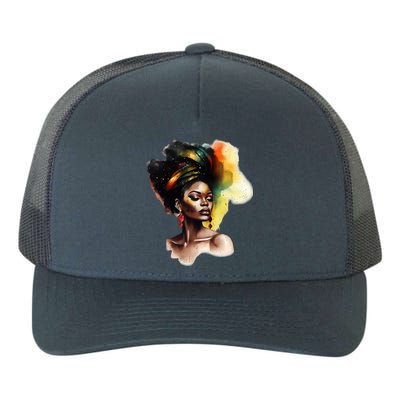 Vibrant Afro Beauty Junenth Black Freedom Black History Gift Yupoong Adult 5-Panel Trucker Hat