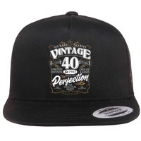 Vintage All Bark No Bite 40th Birthday Est 1985 Flatbill Hat